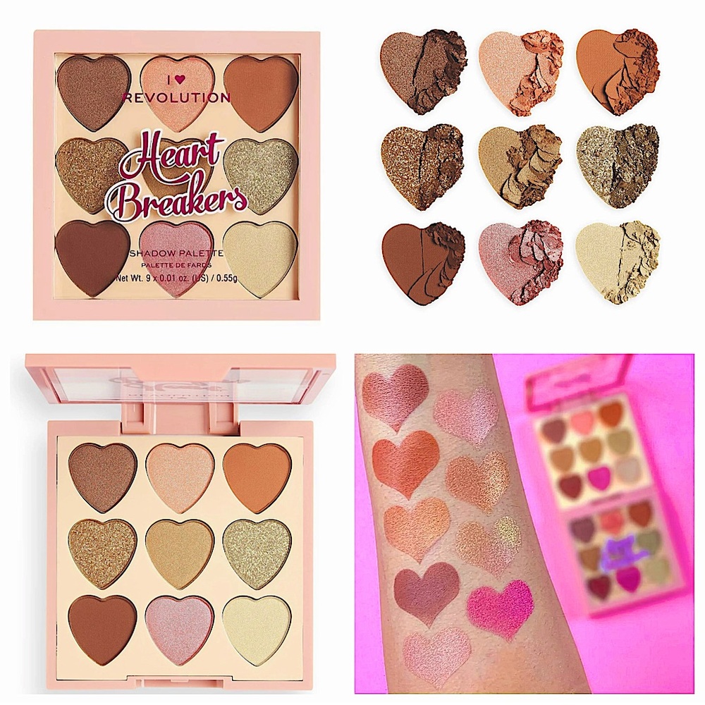 NEW‎ I LOVE REVOLUTION HEART BREAKERS MAJESTIC SHADOW PALETTE